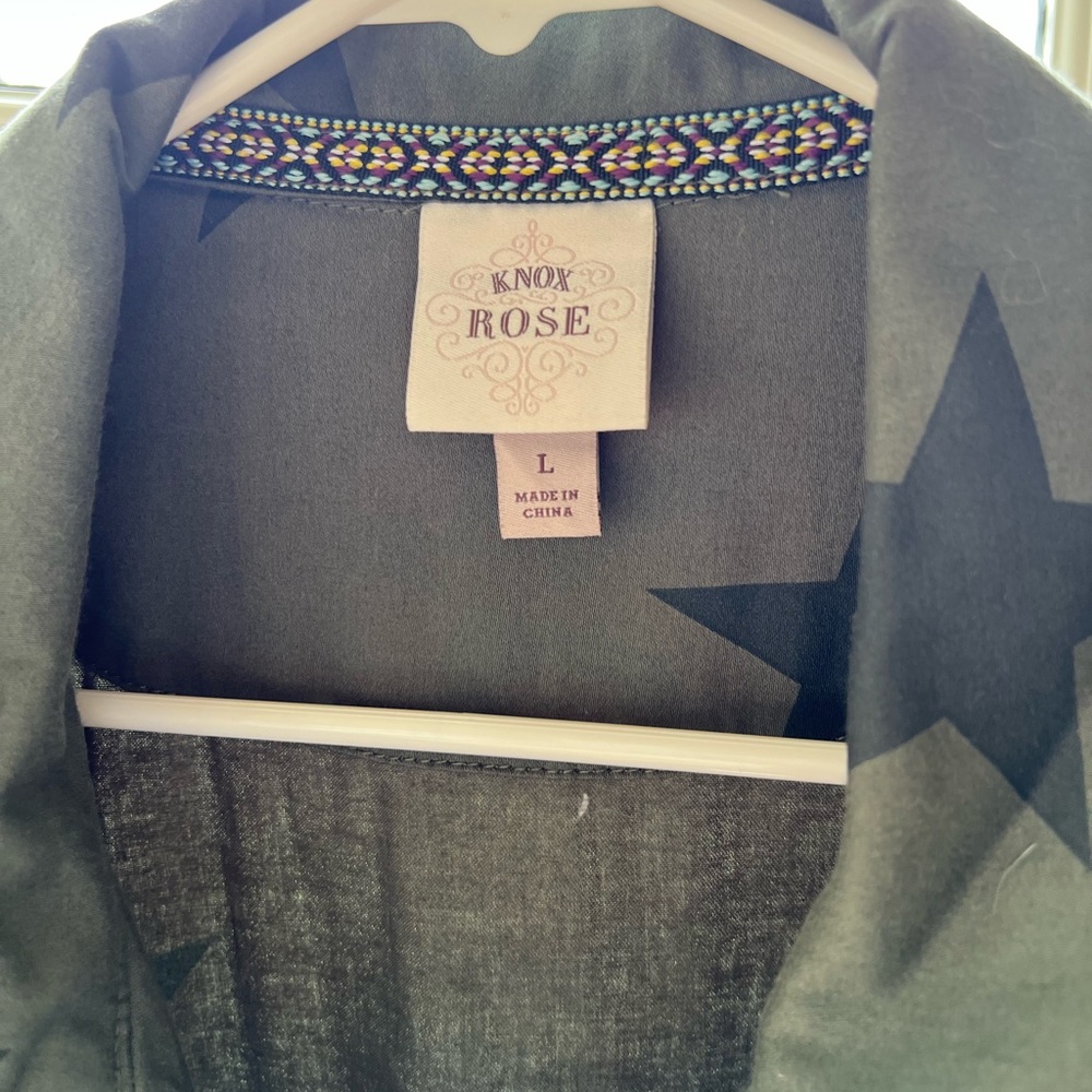 Women's Star Patterned Jacket - Picture 3 of 3